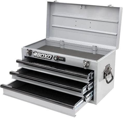 college metal hand box|Boxo USA Hand Carry Tool Box 3.